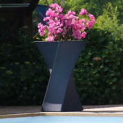 Contemporary Pot - 55 x 55 x H100 cm - Anthracite